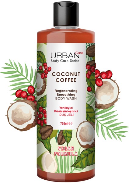 Urban Care Body Series Coconut Coffee Duş Jeli 750 ml