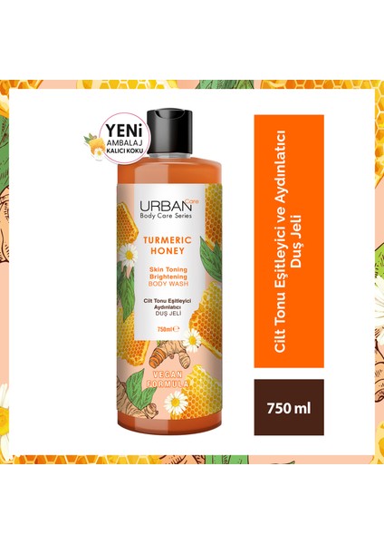 Urban Care Body Series Turmeric Honey Duş Jeli 750 ml