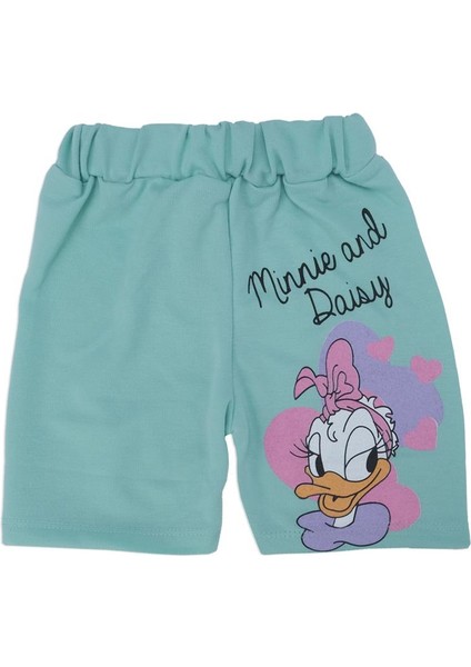Kız Çocuk Mickey Mouse Baskılı Disney 2'li Alt Üst Şort Takım modelleri