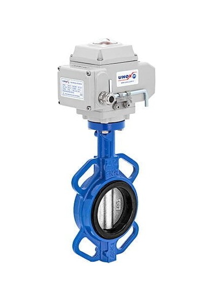 DN150-6" Wafer Tip 220 V Ac Elektrikli Aktüatörlü Kelebek Vana Paslanmaz AISI304 Klape