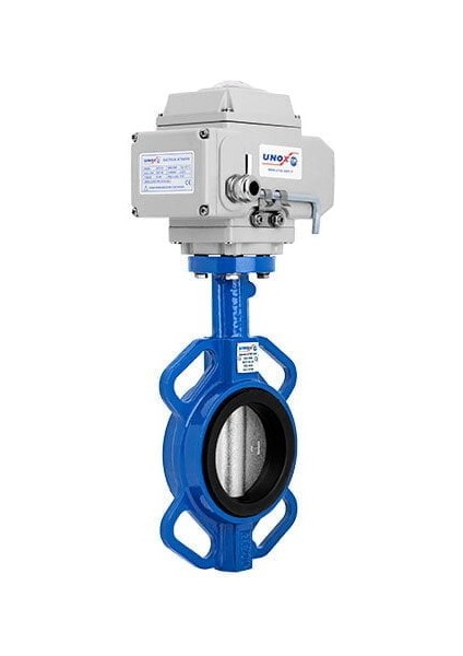 DN150-6" Wafer Tip 220 V Ac Elektrikli Aktüatörlü Kelebek Vana Paslanmaz AISI304 Klape