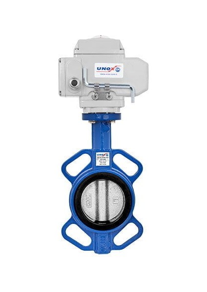 DN150-6" Wafer Tip 220 V Ac Elektrikli Aktüatörlü Kelebek Vana Paslanmaz AISI304 Klape