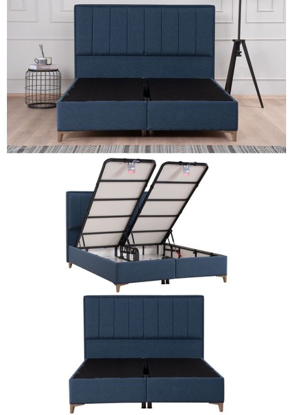 Gold Therapy Sandıklı Baza Mavi (Başlık ve Yatak Dahil Değildir) fırsatları