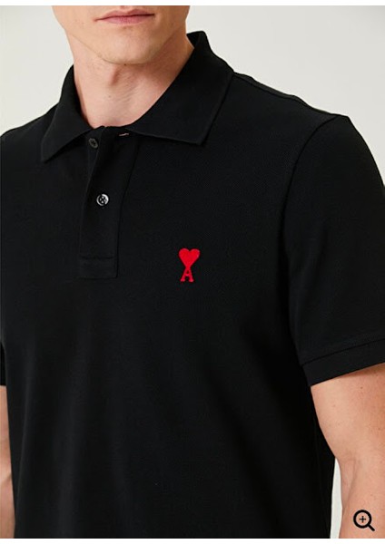 Ami Organik Pamuk De Coeur Polo T-Shirt indirimleri