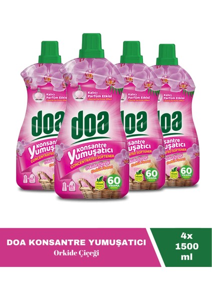 Doakonsantre Yumuşatıcı Orkide Çiçeği 1500 ml X4 Adet