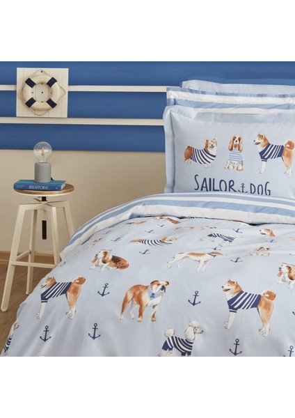 Young Sailor Dog Tek Kişilik Nevresim Takımı