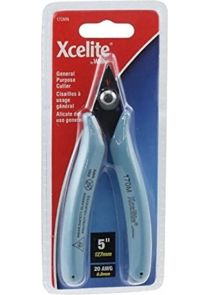 Weller Xcelite 170MN 127 mm Mavi Saplı Elektronikçi Yan Keski