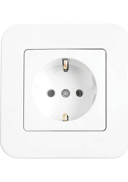 Linnera Topraklı Priz Beyaz (Çerçeve Dahil) 90440008 (12 Adet)