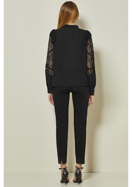 Uzun Kollu Siyah Dokuma Gömlek fiyatları