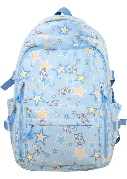 Okul Çantası Karikatür Grafiti Ortaokul ve Lise Öğrencisi Büyük Kapasiteli Sırt Çantası (Yurt Dışından)