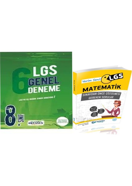 8. Sınıf 6 Genel Deneme ve LGS Yerim Seni Matematik