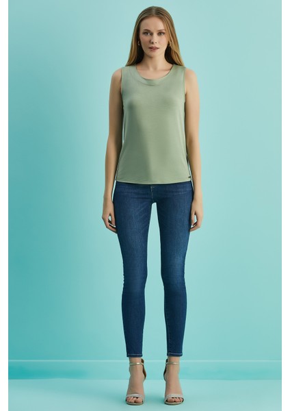 Havuç Paça Mavi Jean Pantolon modelleri