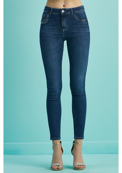 Havuç Paça Mavi Jean Pantolon indirimleri