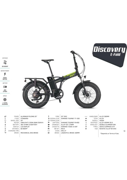 Discovery 20 Jant Elektrikli Dağ Bisikleti