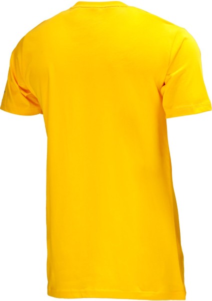 Erkek Bisiklet Yaka Standart Fit Discovery Göğüs Baskılı Sarı T-Shirt fırsatları
