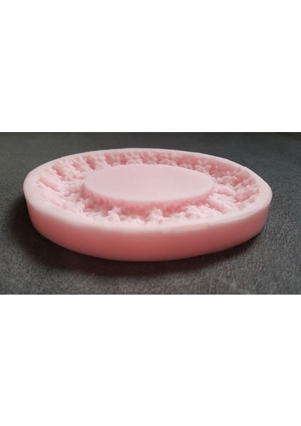 Gül Çiçek Kabartma 23CM Oval Çerçeve Silikon Kalıp K-200 fiyatları