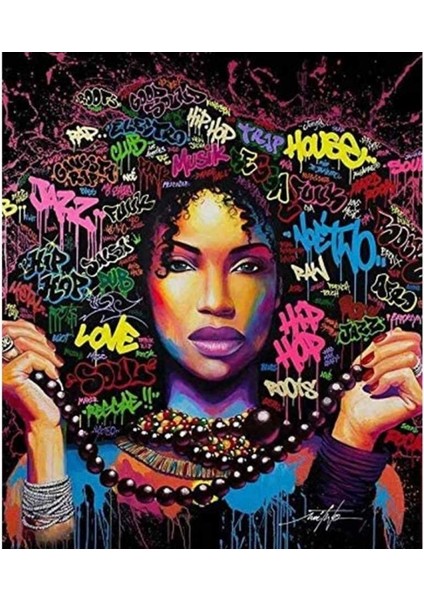 Afrikalı Güzel 13 Kasnaklı Sayılarla Boyama Seti