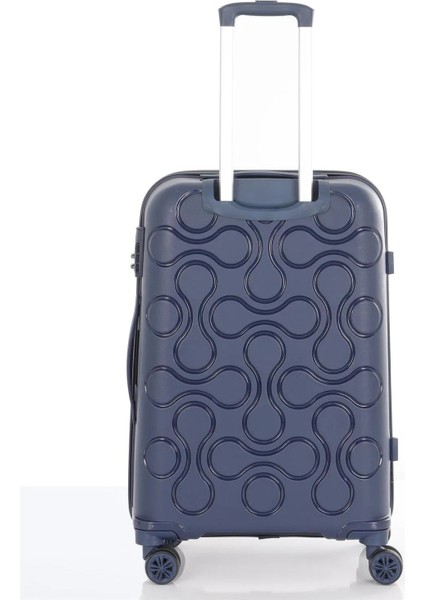 Kırılmaz Polipropilen 2'li Valiz Seti Orta & Makyaj Lacivert V376 fırsatları