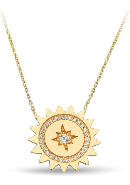 Altın Taşlı Kolye KLYCGK138