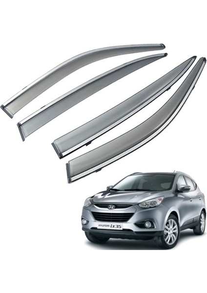 Hyundai Ix.35 Mügen Cam Rüzgarlığı Kromlu Rüzgarlık ( Paslanmaz Kromlu ) 2010-2015 Arası Füme Renk fiyatları