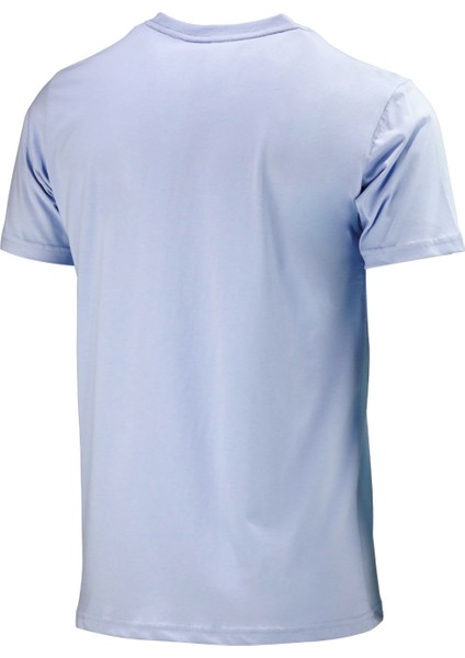 Erkek Bisiklet Yaka Standart Fit Bot Göğüs Baskılı Mavi T-Shirt fırsatları