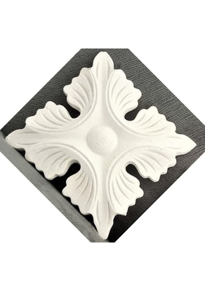 Büyük Boy 11,3cm Aplik Yaprak Kabartma Silikon Kalıp K-670