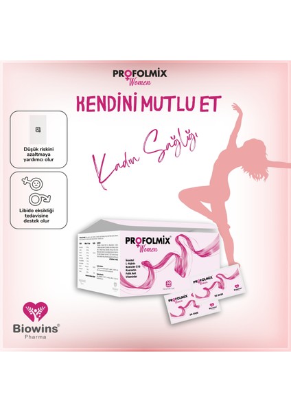 Women Inositol, L-Arjinin, Kuersetin, Kore Ginsengi, Vitamin C - E Koenzim Q10, Folik Asit modelleri