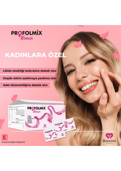 Women Inositol, L-Arjinin, Kuersetin, Kore Ginsengi, Vitamin C - E Koenzim Q10, Folik Asit indirimleri