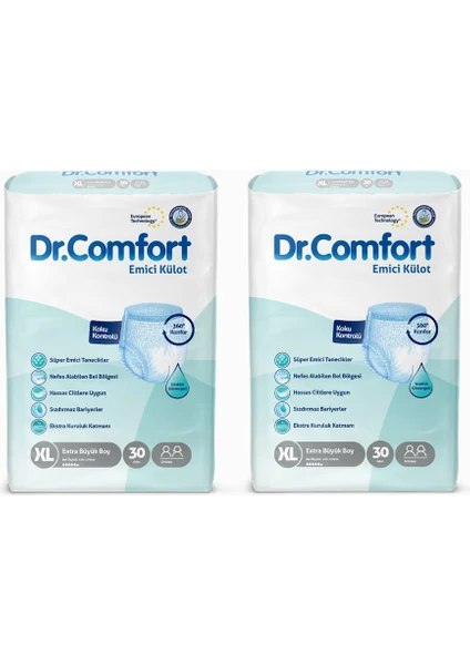 Dr.comfort Külotlu Hasta Bezi Xl 2'li Paket