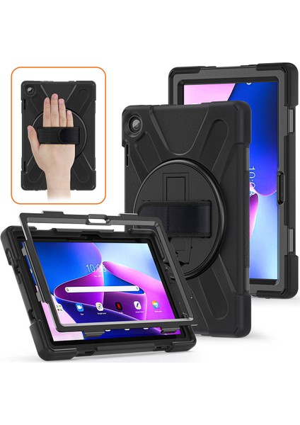 Lenovo Tab M10 Hd (2.nesil) 2022 Kılıf 360 Koruma Defender Tank Kılıf