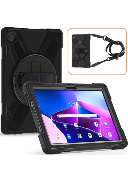 Lenovo Tab M10 Hd (2.nesil) 2022 Kılıf 360 Koruma Defender Tank Kılıf