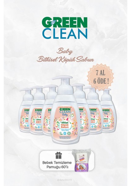 Green Clean 7 Al 6 Öde  Bebek Köpük Sabun Portakallı 450 ml