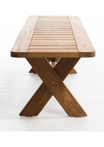 Focus 160X45 Iroko Ahşap Bank Mutfak Salon Bank Ağaç Sandalye modelleri