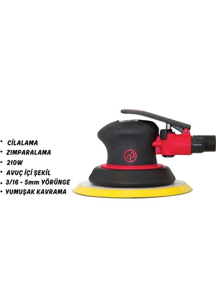 Chicago Pneumatic CP7255E Havalı Orbital Zımpara Makinesi -CP7255E Orbital Sanders