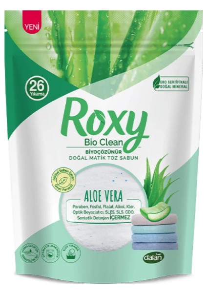 Dalan Roxy Bio Clean Matik Toz Sabun Aloe Vera 800 gr