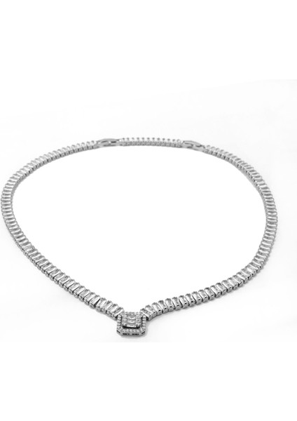 Paslanmaz Çelik Taşlı Baget Kadın Kolye fiyatları