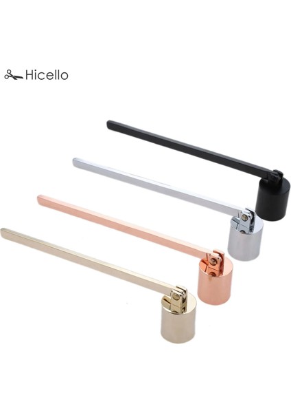Altın Tarzı Paslanmaz Çelik Mum Snuffer Alev Fitili Aracı Yağ Lambası Kepçe Söndürme Giyotin Kesici 19CM Rose Gold Siyah Gümüşü Söndürdü (Yurt Dışından) indirimleri