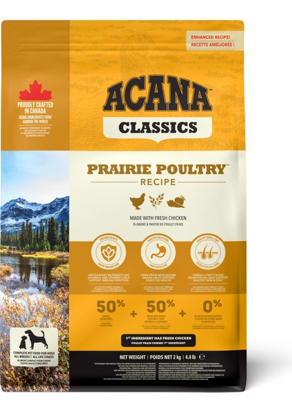 Classics Prairie Poultry Köpek Maması 2 Kg