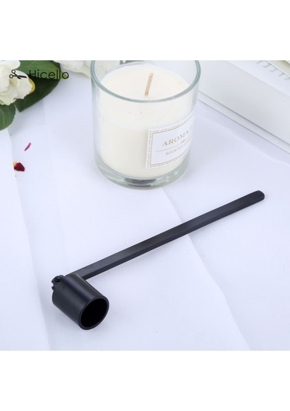 Siyah Stil Paslanmaz Çelik Mum Snuffer Alev Fitili Aracı Yağ Lambası Kepçe Söndürme Giyotin Kesici 19CM Rose Gold Siyah Gümüşü Söndürdü (Yurt Dışından)