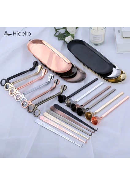 Altın Tarzı 4pcskit Mum Snuffer Düzeltici Kanca Tepsi Kepçe Mum Veya Aksesuar Paslanmaz Çelik Söndürücü Alev Ev Dekor Seti (Yurt Dışından) indirimleri