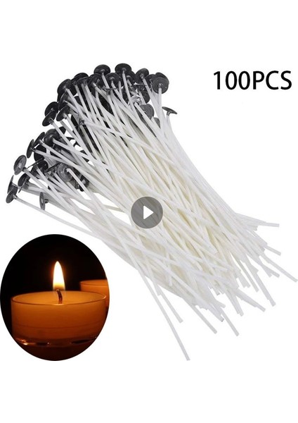 100 Adet 4cm Tarzı Andle Mum Fitilleri Yapımı 2.cm Alevsiz Fitiller Mum Yapımı Doğum Günü Noel Mumları Parti Malzemeleri (Yurt Dışından)