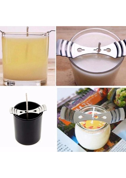 10 Adet Tarzı Metal Mum Fitilleri Tutucu Merkezleme Cihazı Fitil Klipsi Dıy El Yapımı Mum Fitilleri Yapma Aksesuarları Mum Kalıp Ev Dekor (Yurt Dışından)