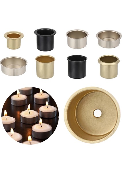 Siyah Stil 1 Adet Metal Mum Bardak Dıy Konik Balmumu Yapımı Mum El Sanatları Mumluk Sevgililer Günü Süs Ev Dekorasyon Rastgele Renk (Yurt Dışından) indirimleri