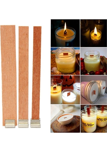 6X60MM 20 Takım Stili Yeni El Yapımı Ahşap Fitil Mum Çekirdeği Sustainers Sekmesi Dıy Mum Yapımı Seçim Seti Yapımı Malzemeleri El Yapımı Soya Parfin Balmumu Fitili Kiti (Yurt Dışından) fiyatları