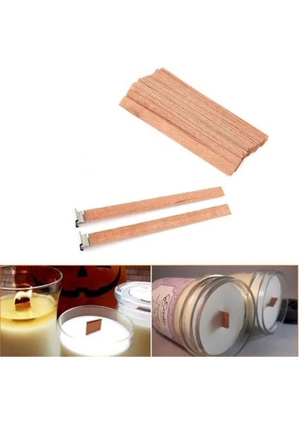 20 Adet 13X130MM Tarzı Doğal Ahşap Balmumu Fitili Dıy Mum Malzemesi Soya Balmumu Aromaterapi Dumansız Çevre Koruma Ahşap Fitil Tutucu (Yurt Dışından) modelleri