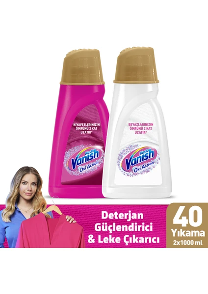 Kosla Oxi Action Gold Sıvı Leke Çıkarıcı 1000 ml+1000 ml Renkliler ve Beyazlar İçin