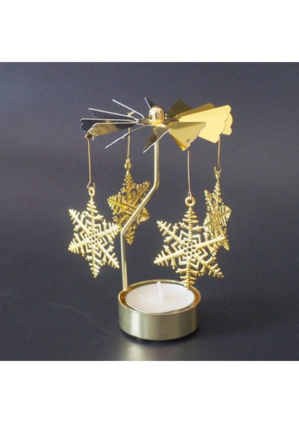 No.5 Tarzı Gümüş Altın Şamdanlar Dönen Romantik Rotatiog Atlıkarınca Çay Işık Mumluk Akşam Yemeği Düğün Bar Partisi (Yurt Dışından) fiyatları