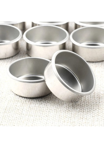 4.2x1.9cm Stili Mini Mum Kavanozları Yuvarlak Metal Mum Bardakları Çay Işık Tenekeleri Dıy Tealight Sahipleri Ev Dekorasyonu Dıy El Yapımı Mum Kapları (Yurt Dışından)