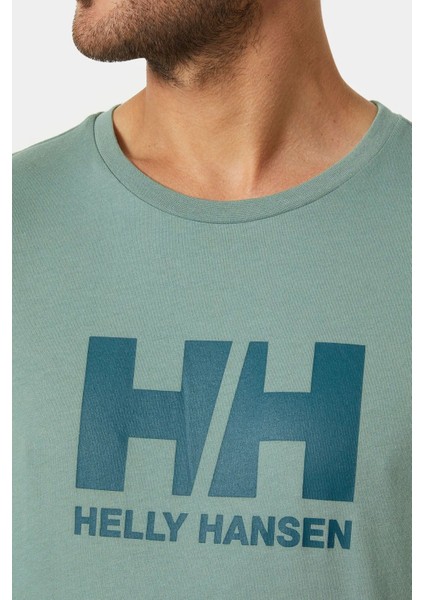 Helly Hansen Logo Erkek Yeşil T-Shirt 33979-489