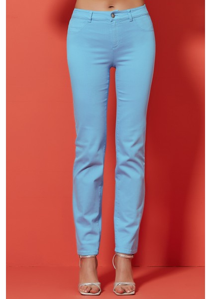 Cigarette Mavi Pamuklu Pantolon fırsatları